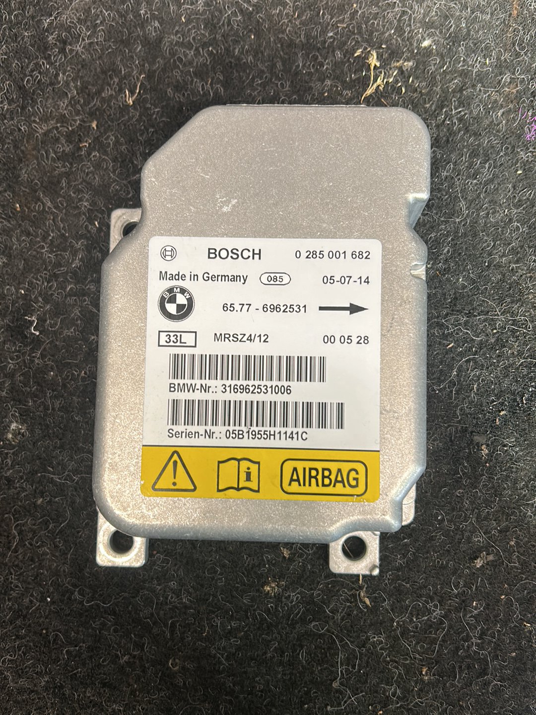 2005 Mini Cooper Cabrio R52 - Airbag Module