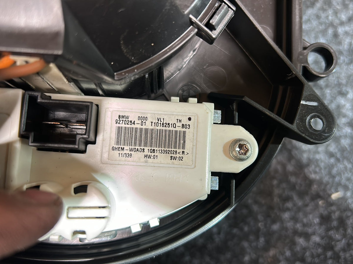 2012 BMW 118i WBA1A32010J064880 - Heater Fan Motor PN: 64 11 9 350 396 Blower unit