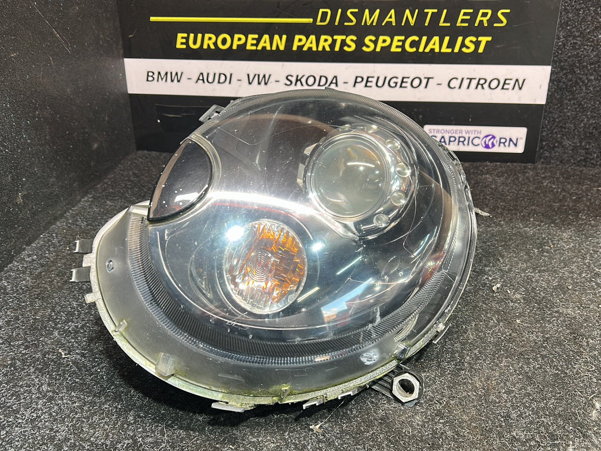 2008 Mini cooper s r56 WMWMF72040TV03760 - Left Headlight PN: 63 12 7 269 989 Bi-xenon headlight, left
