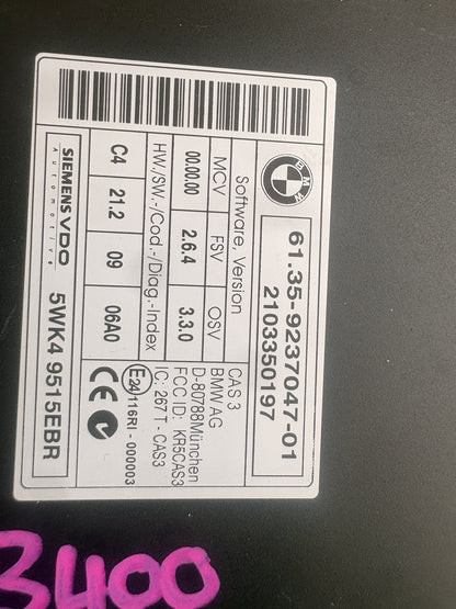 2011 BMW 325i E92 - DME KIT, CAS + Key