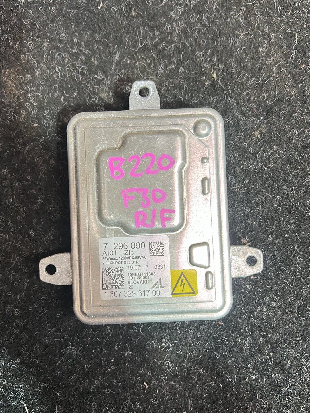 2013 BMW 328i- Control Unit Xenon Light