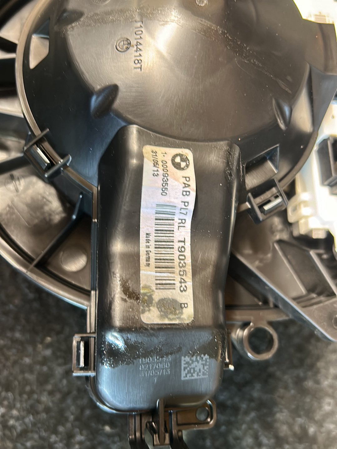 2013 BMW 320d F31- Heater Fan Motor