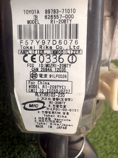 2008 Toyota Camry ACV40 6T153BK400X044768 - Ignition Switch