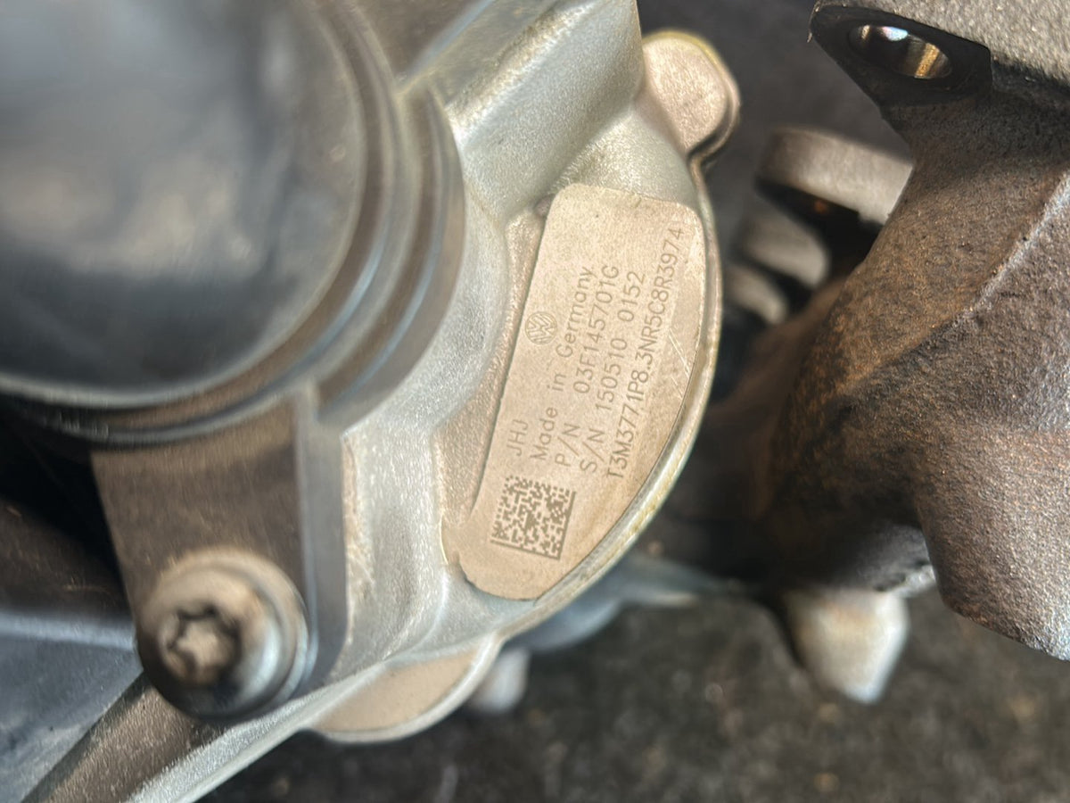 2010 Volkswagen Polo - Turbo Exhaust Manifold PN: 03F 145 701 T Exhaust manifold with turbo- charger