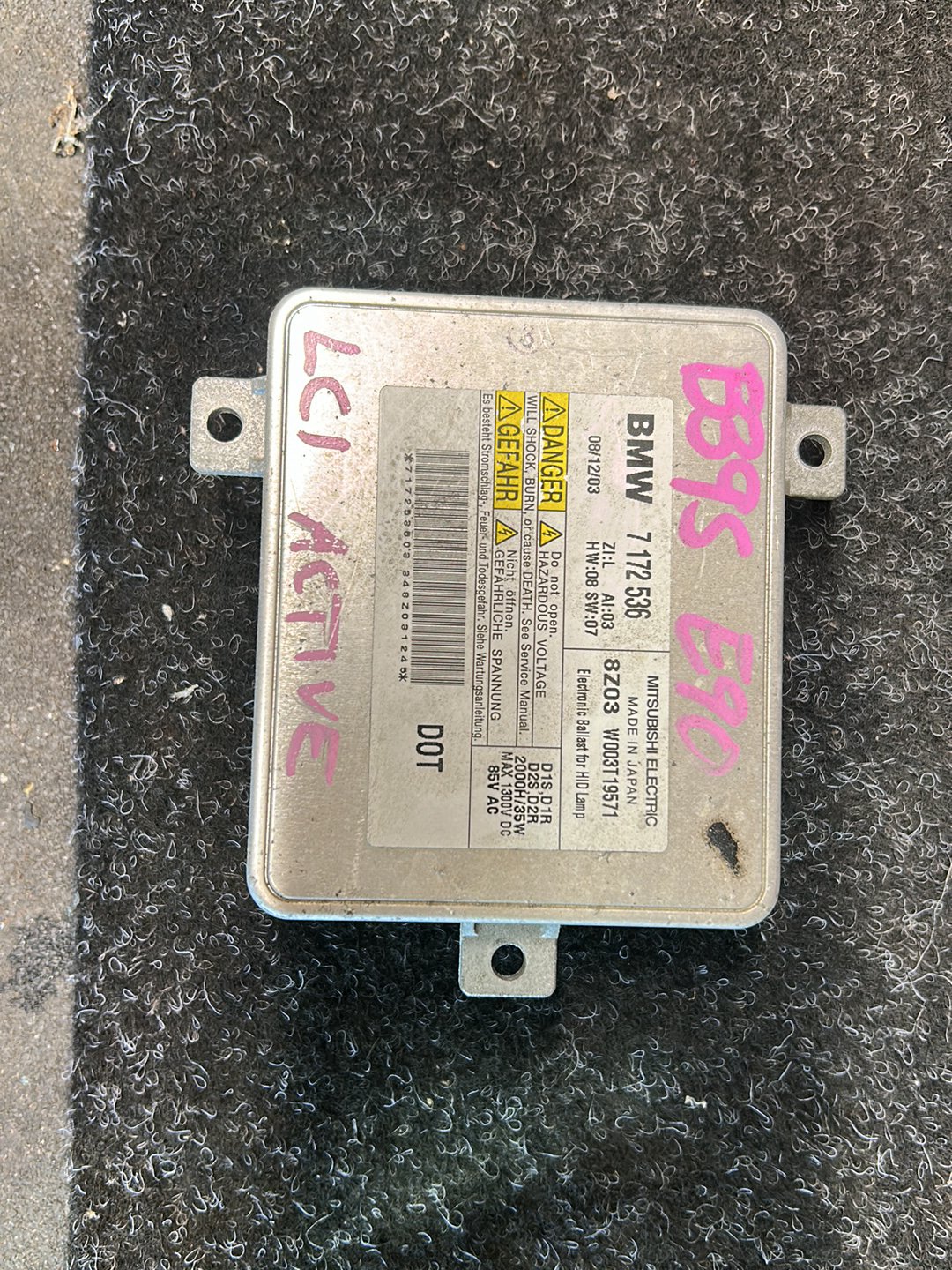 2010 BMW 325i 320i E90- Xenon Control Unit
