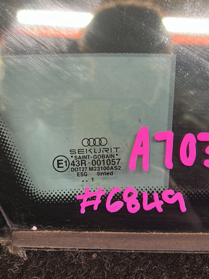 2001 Audi A4 8E WAUZZZ8E92A021487 - Left Rear Quarter Glass PN: 8E5 845 299 F - Side window - left rear