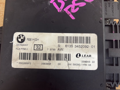 2008 MINI Cooper - Footwell Module PN: 61 35 3 452 092 Footwell module 2