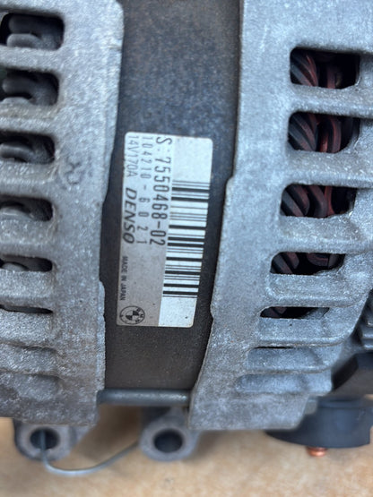 2010 BMW 320i WBAPG36040NM95824 - Alternator PN: 12 31 7 550 468. 170amp