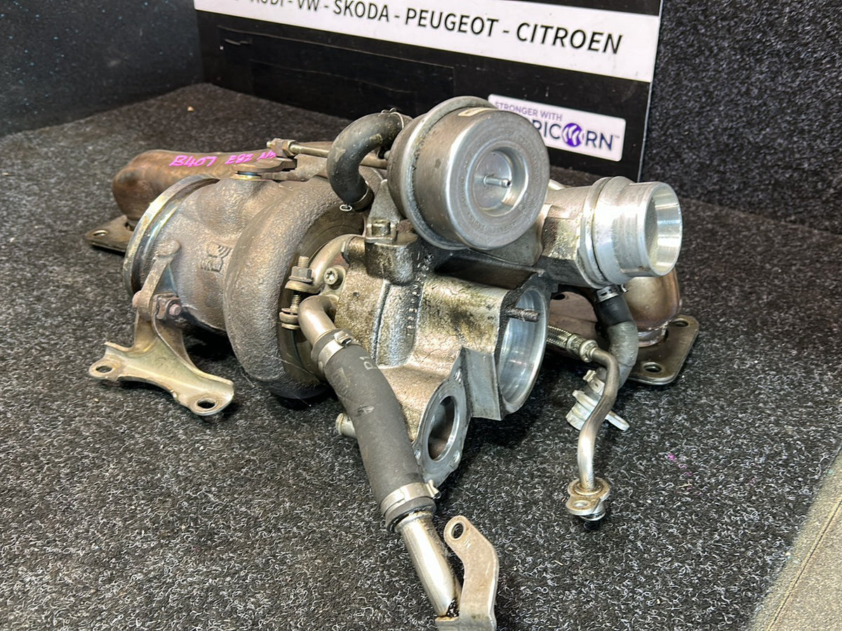 2010 BMW 135i E82 - Turbo Exhaust Manifold PN: 11 65 7 588 995 RP Exhaust turbocharger w/exh.manifold