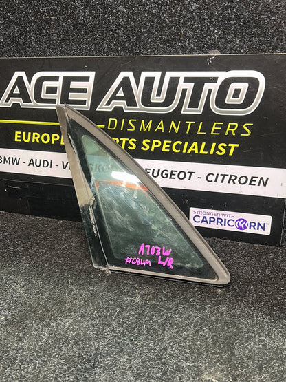 2001 Audi A4 8E WAUZZZ8E92A021487 - Left Rear Quarter Glass PN: 8E5 845 299 F - Side window - left rear
